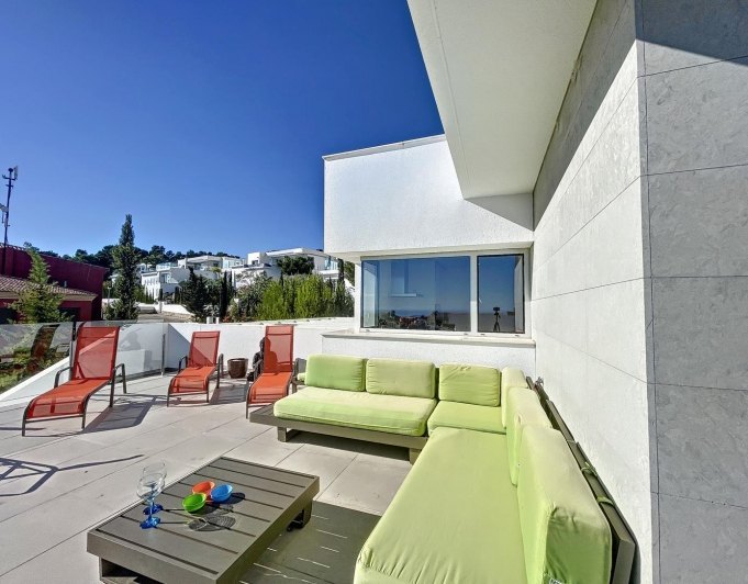 Cumbre del Sol villa de lujo moderno con vistas panorámicas al mar