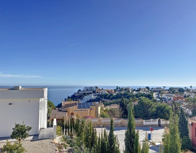 Cumbre del Sol villa de lujo moderno con vistas panorámicas al mar