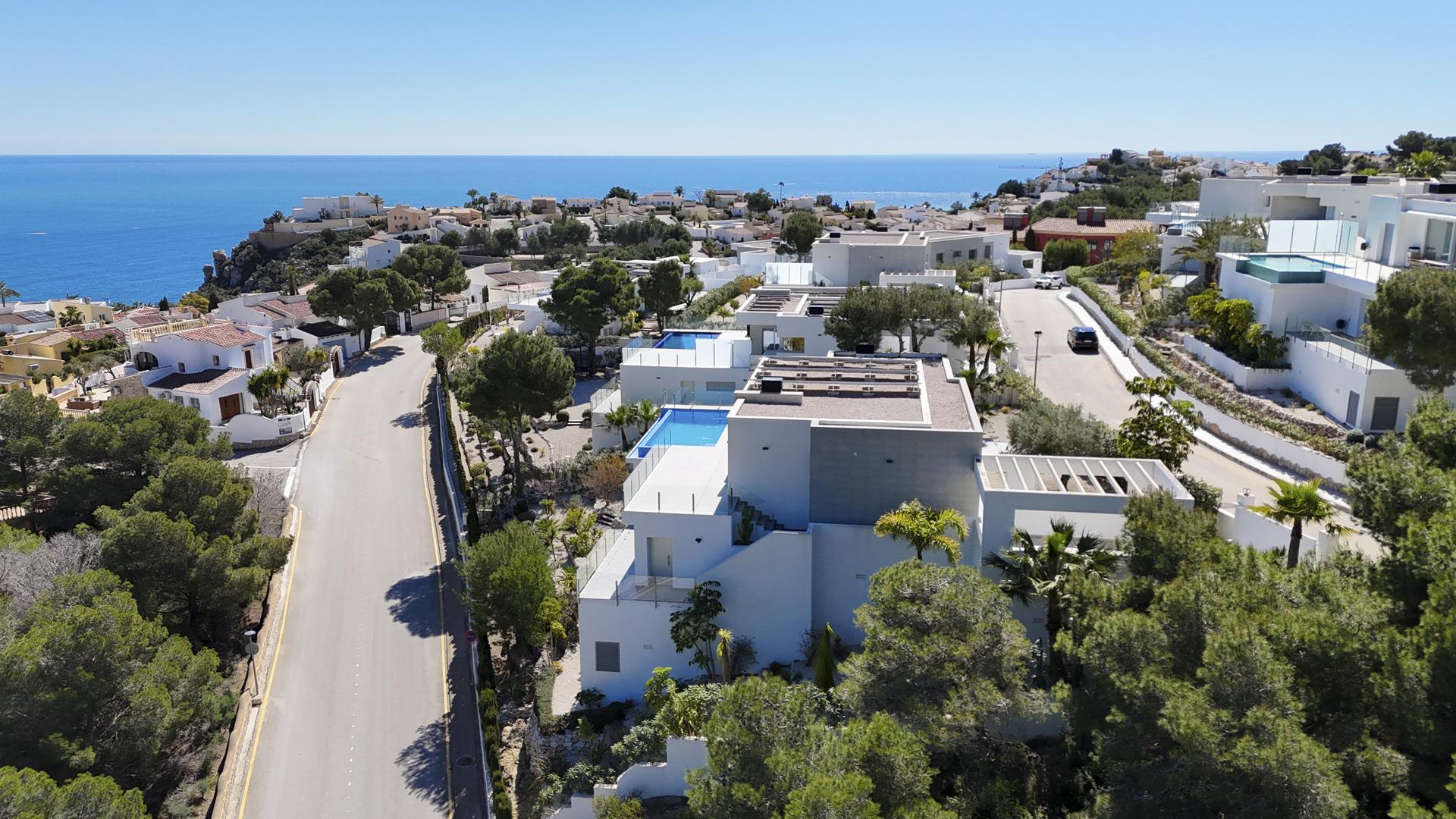 Villa moderne Cumbre del Sol avec vue sur la mer et piscine privée
