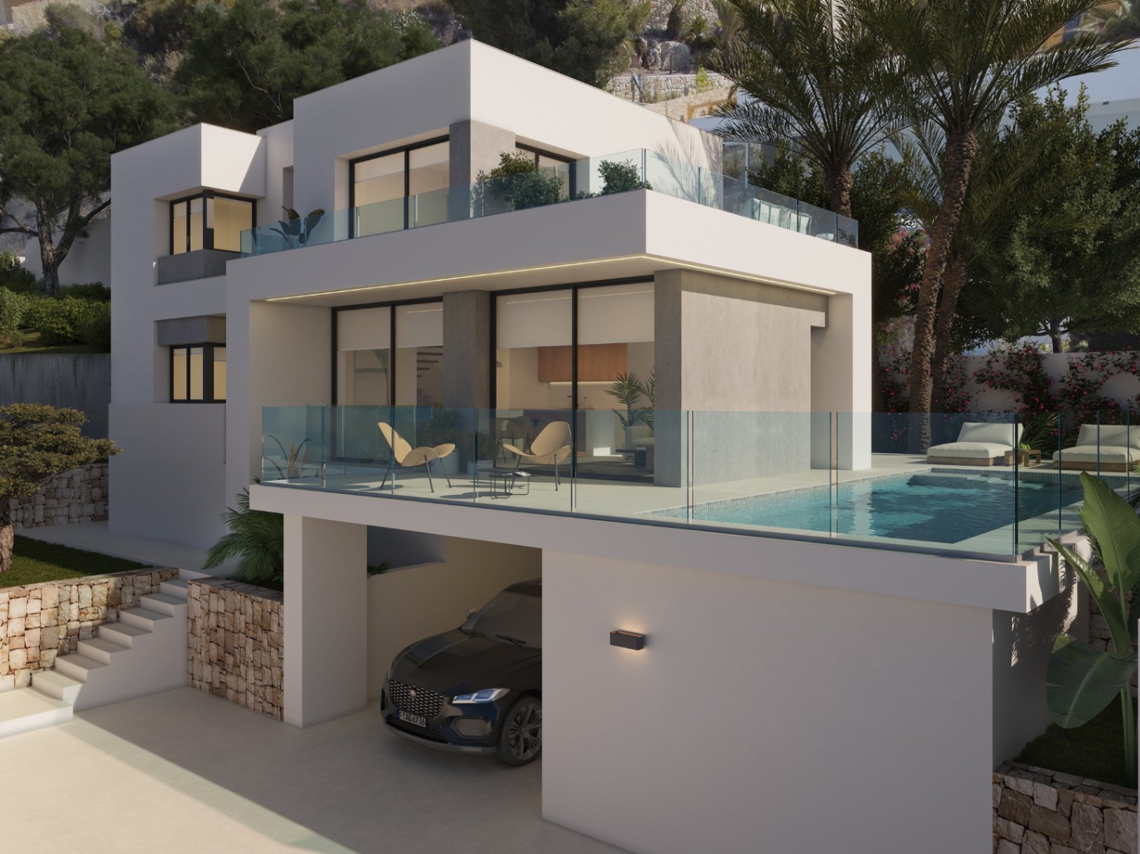Villa Bianca in Magnolias, Cumbre del Sol, Costa Blanca Nord