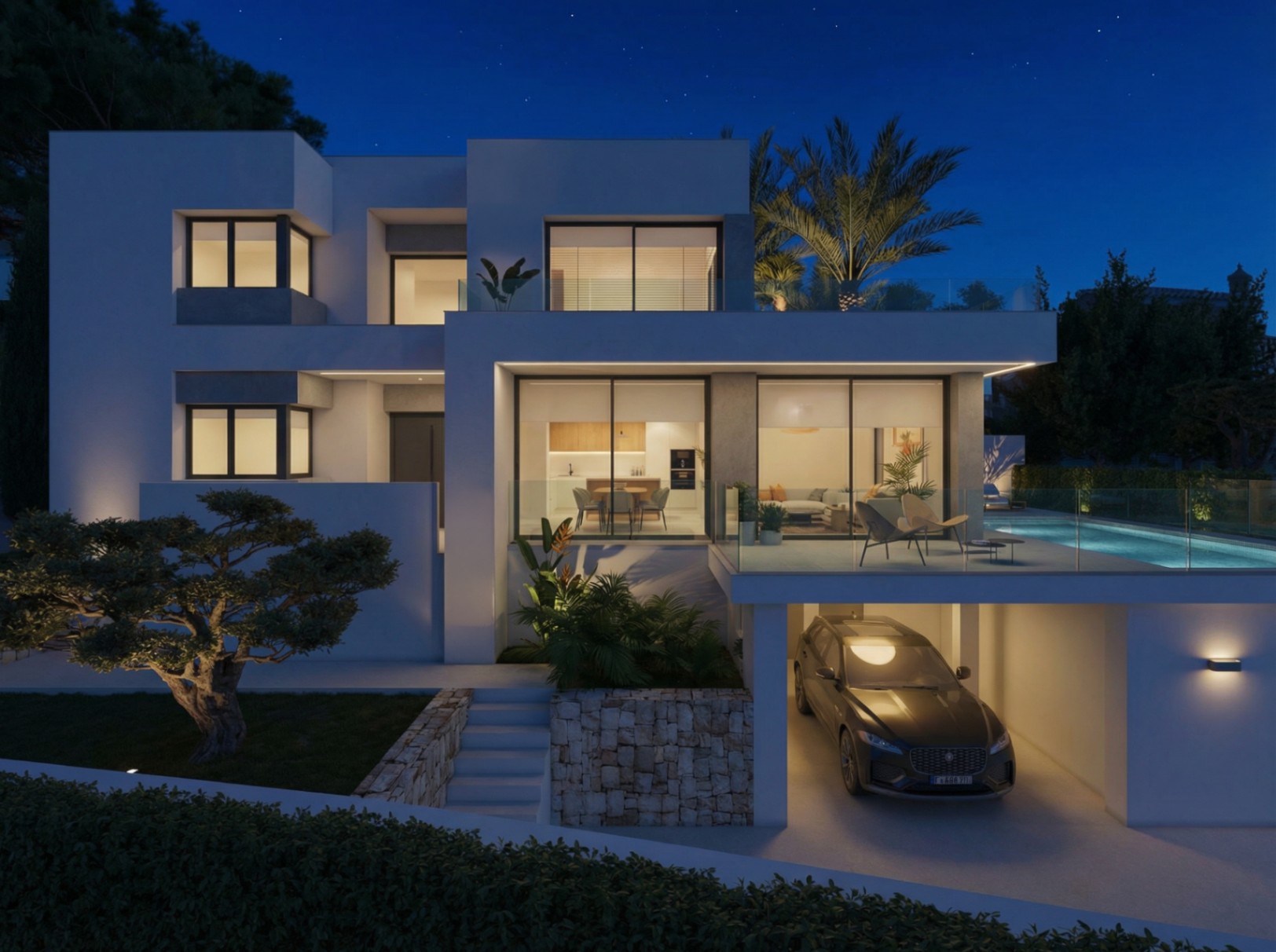 Villa Bianca in Magnolias, Cumbre del Sol, Costa Blanca Nord