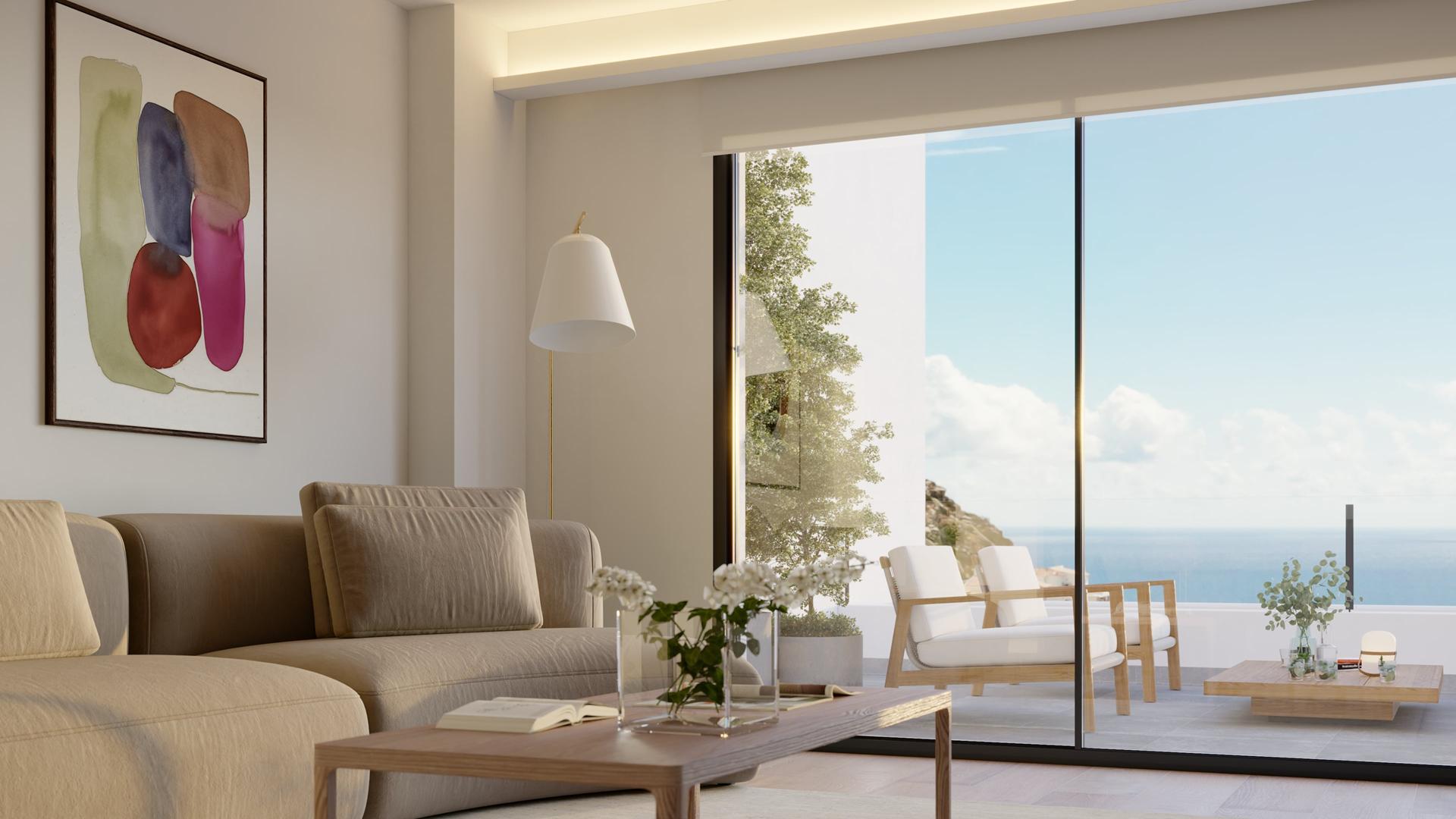 Appartement penthouse en construction à Montecala Gardens, Cumbre del Sol, Costa Blanca Nord