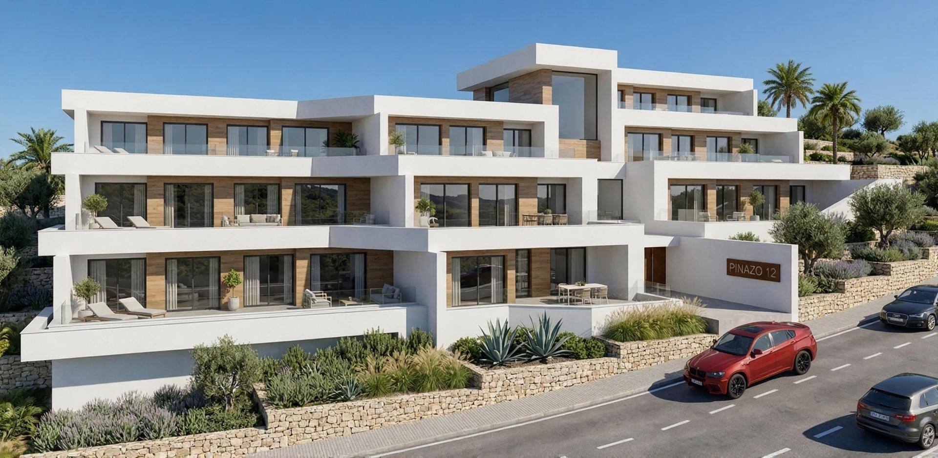 Appartement penthouse en construction à Montecala Gardens, Cumbre del Sol, Costa Blanca Nord