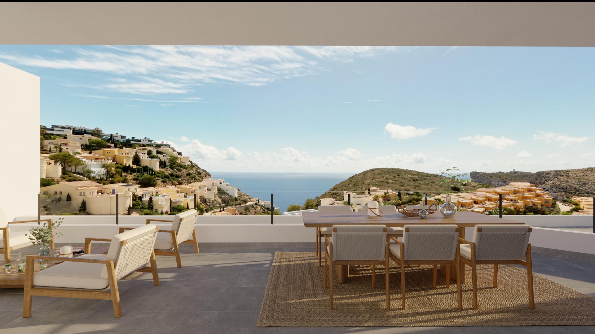 New-build apartment in Montecala Gardens, Cumbre del Sol, Costa Blanca North