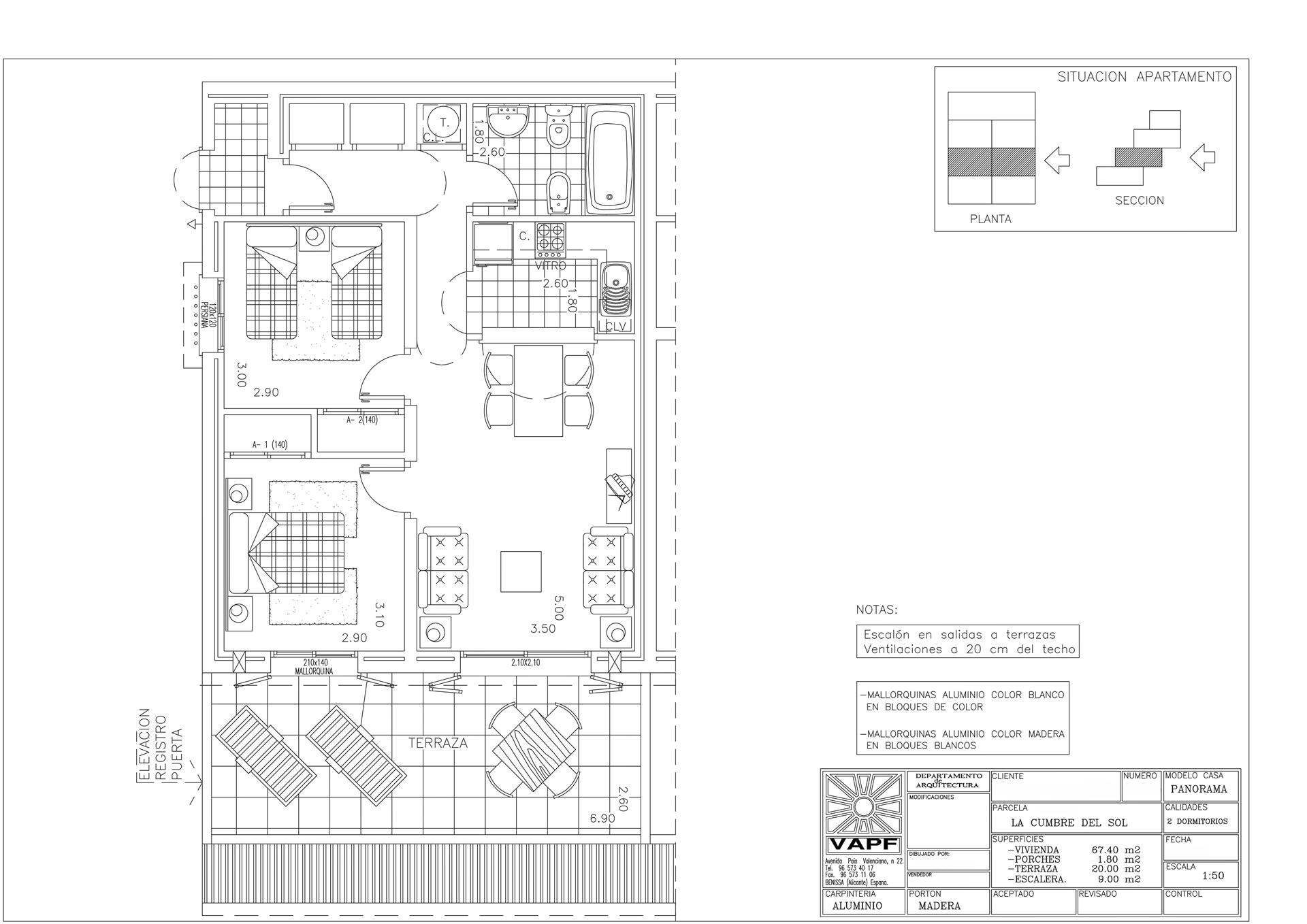 Apartamento en Pueblo Panorama, Cumbre del Sol, Costa Blanca Norte
