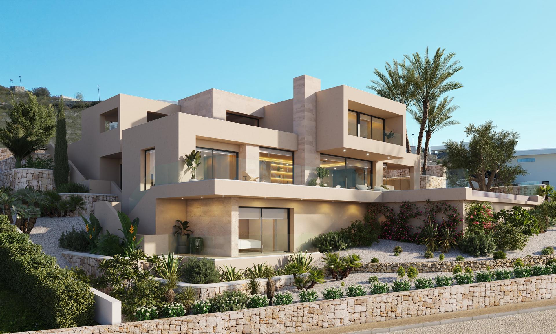Villa in projectfase in Jazmines, Cumbre del Sol, Costa Blanca Noord
