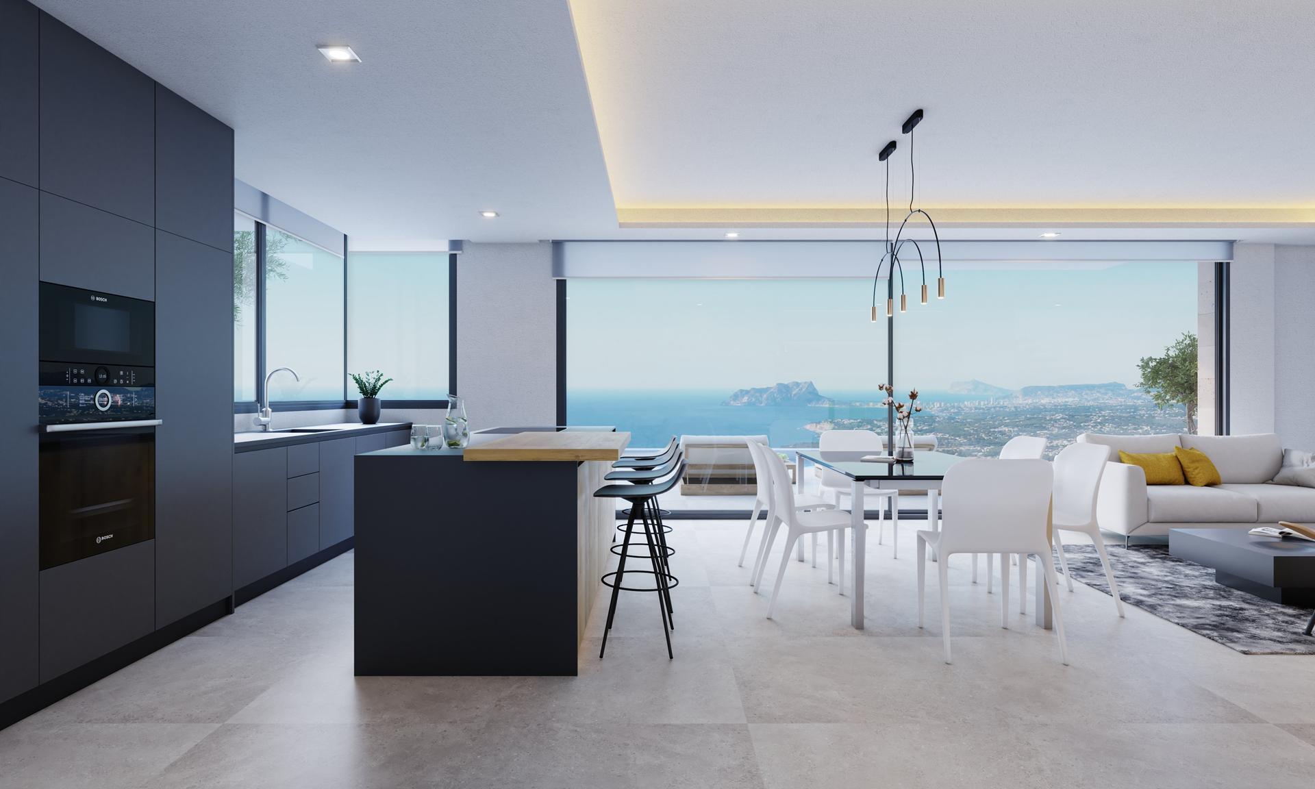 Villa in projectfase in Jazmines, Cumbre del Sol, Costa Blanca Noord