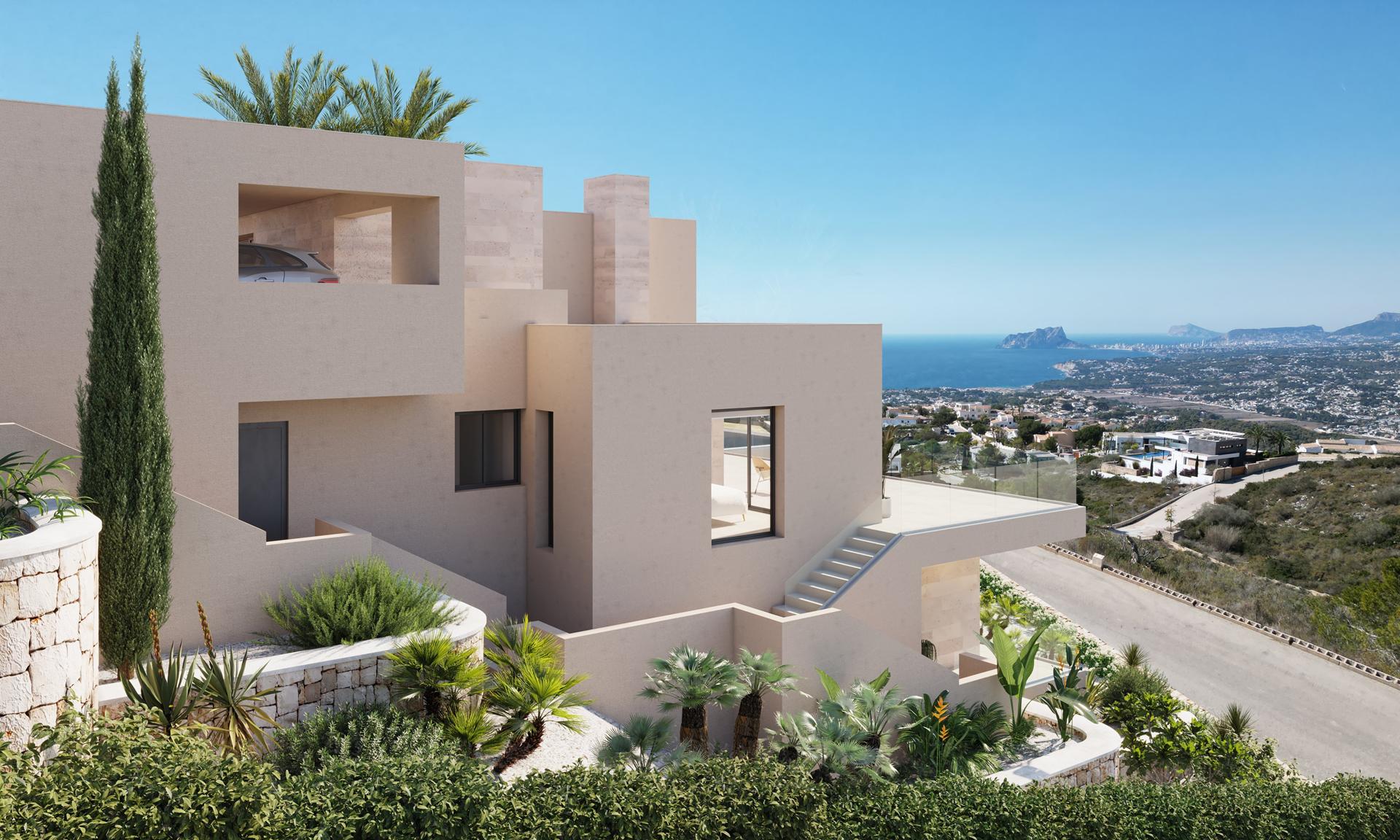 Villa in projectfase in Jazmines, Cumbre del Sol, Costa Blanca Noord