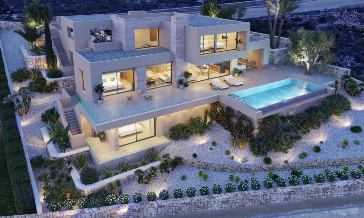 Villa in projectfase in Jazmines, Cumbre del Sol, Costa Blanca Noord