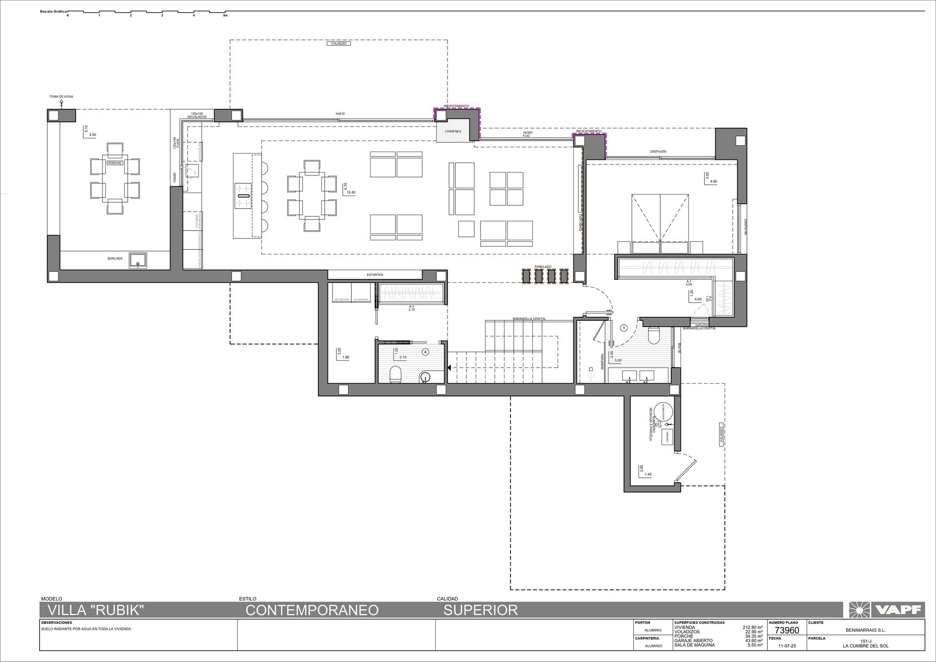 Villa in projectfase in Jazmines, Cumbre del Sol, Costa Blanca Noord
