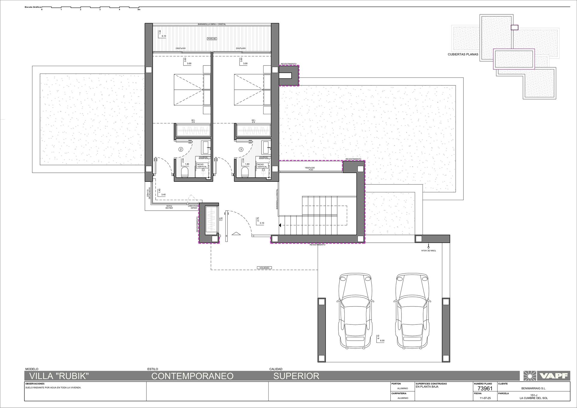 Villa in projectfase in Jazmines, Cumbre del Sol, Costa Blanca Noord