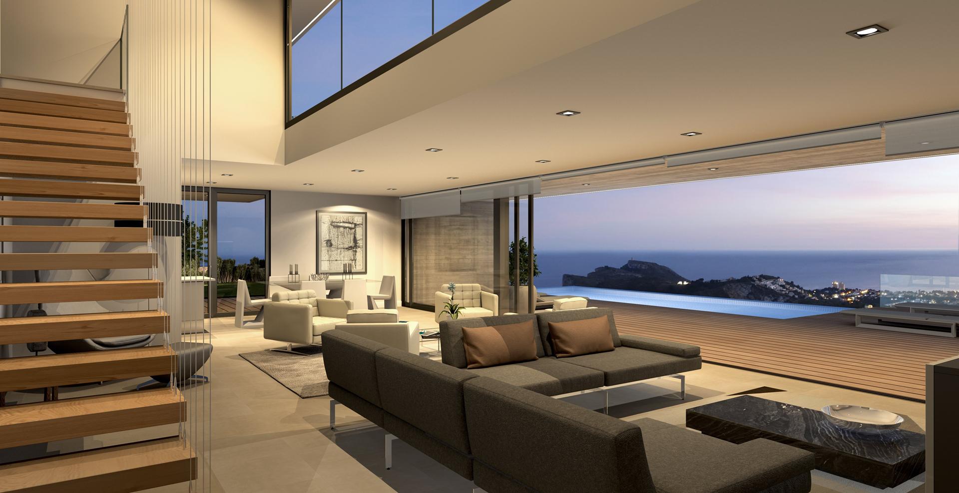 Villa en phase de projet à Jazmines, Cumbre del Sol, Costa Blanca Nord
