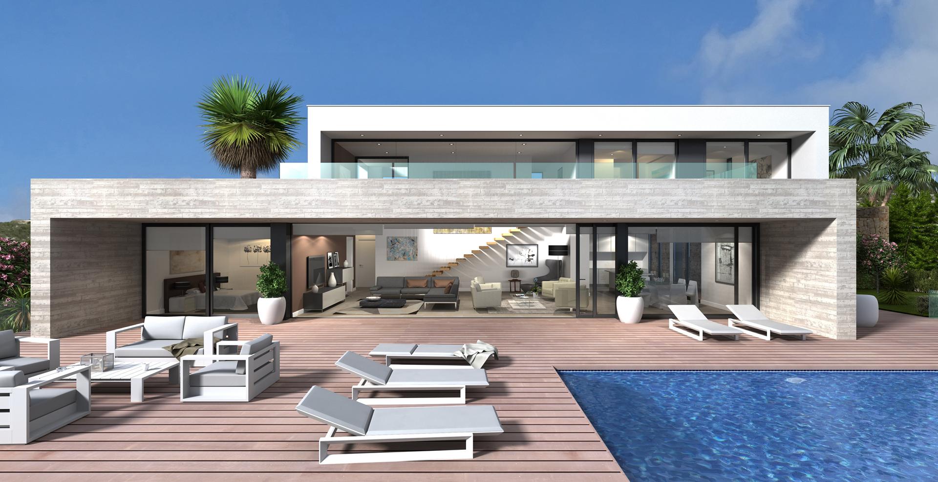 Villa en phase de projet à Jazmines, Cumbre del Sol, Costa Blanca Nord