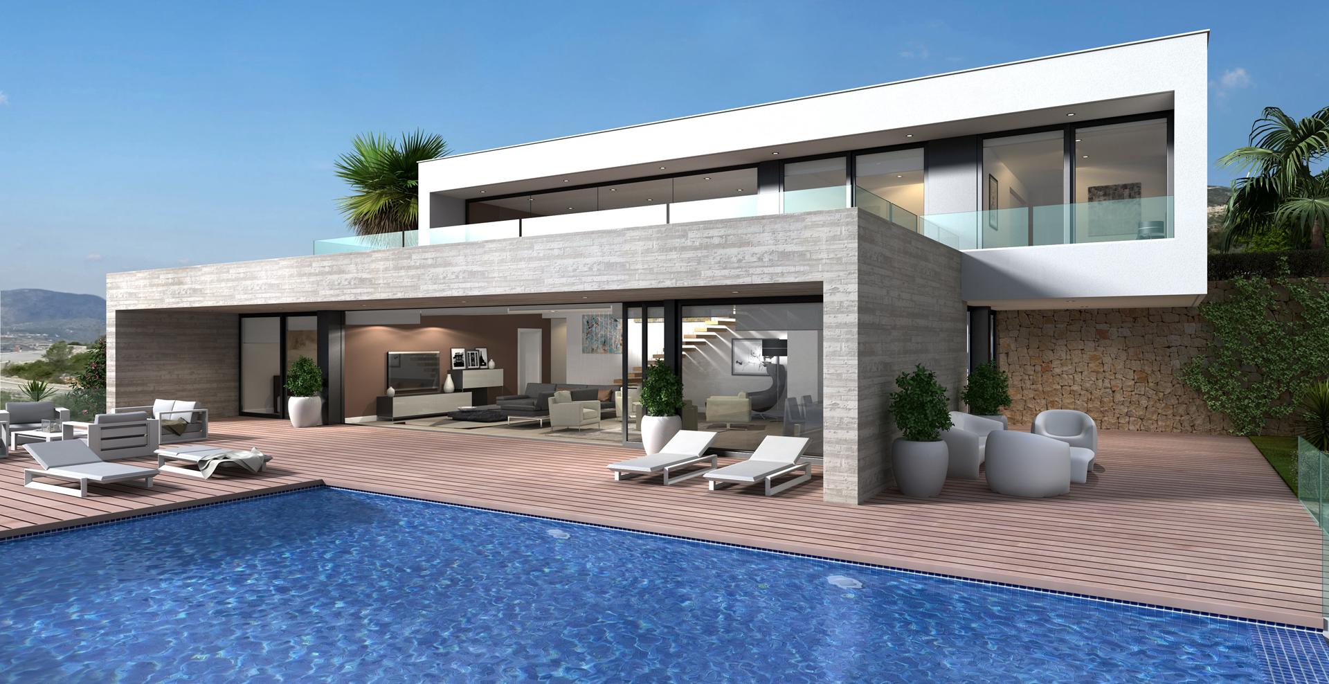 Villa en phase de projet à Jazmines, Cumbre del Sol, Costa Blanca Nord