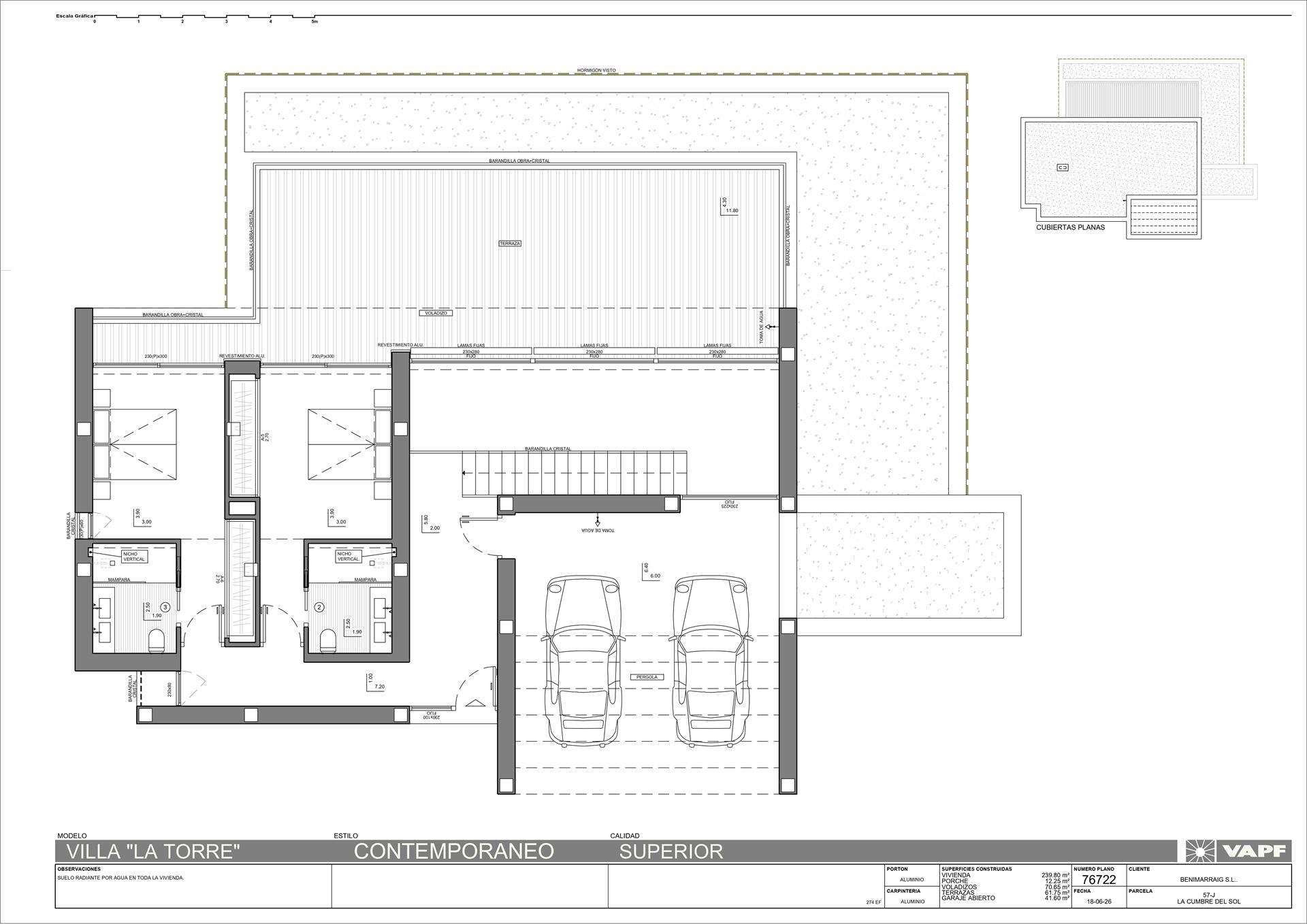 Villa en phase de projet à Jazmines, Cumbre del Sol, Costa Blanca Nord